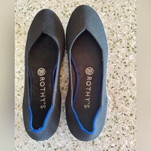 Rothy’s The Flat, machine washable, super comfortable, size 8, black